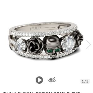 Juelia jewelry skull, diamond, black rose